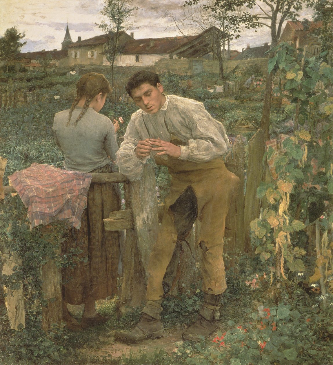 Ländliche Liebe, 1882 von Jules Bastien Lepage
