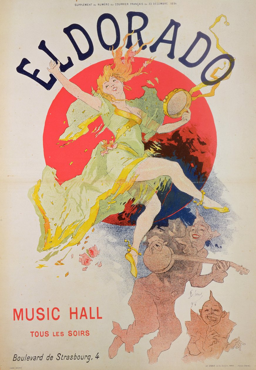 Plakat für El Dorado von Jules Cheret (1836-1932) von Jules Cheret