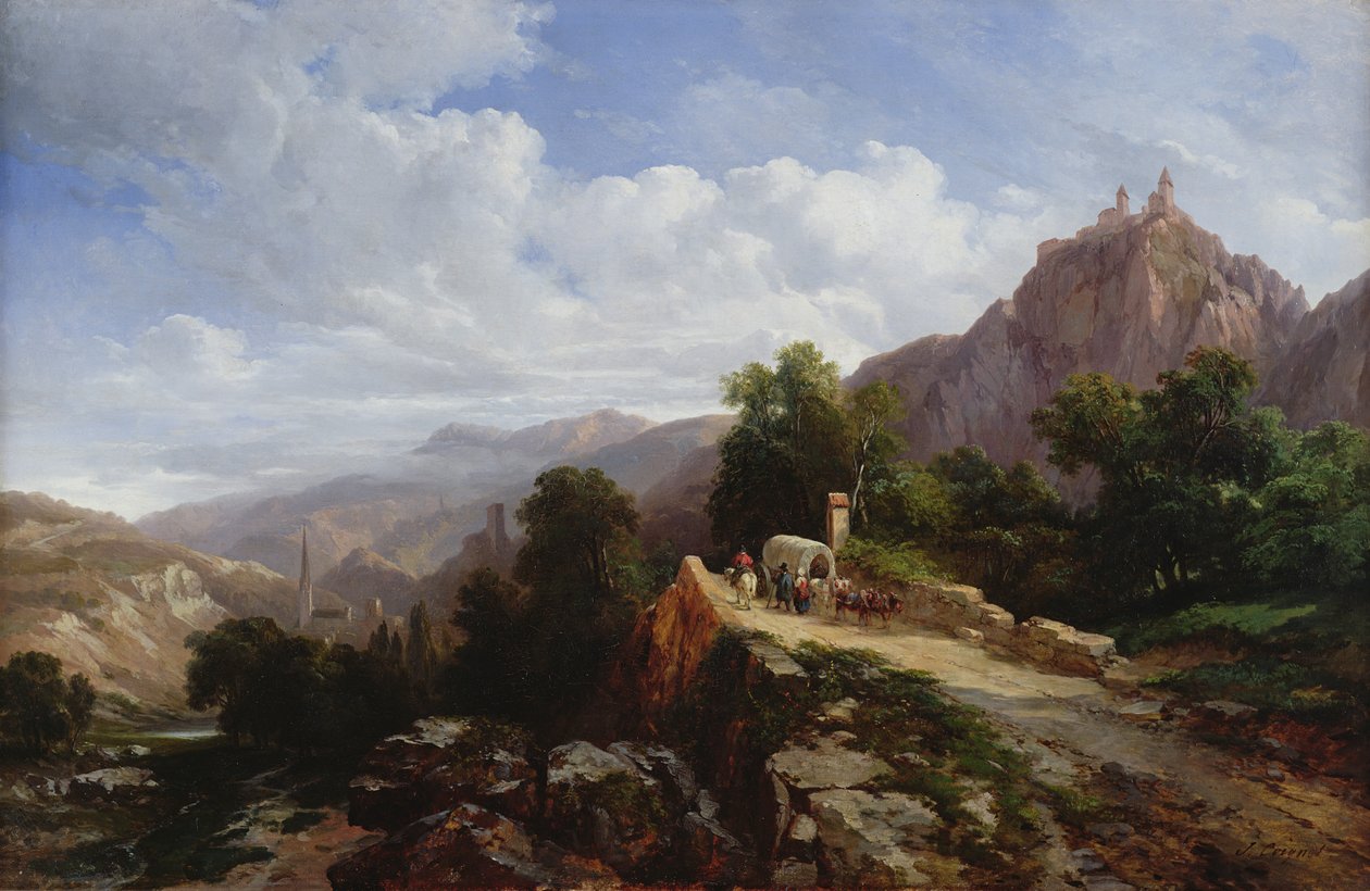 Straße nach Tirol von Jules Coignet