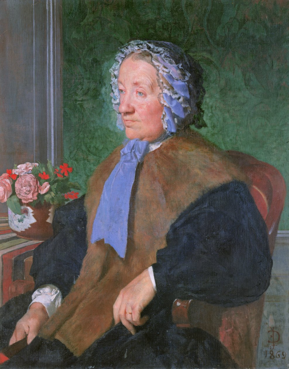 Mutter des Künstlers, 1869 von Jules Elie Delaunay