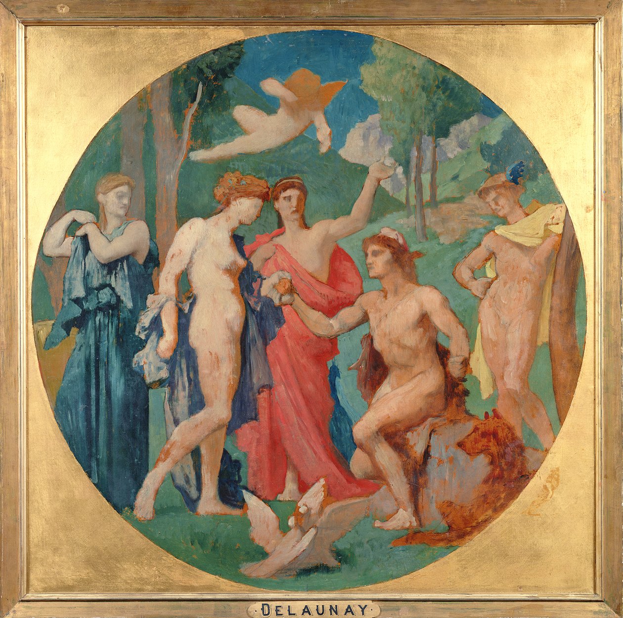 Das Urteil des Paris von Jules Elie Delaunay