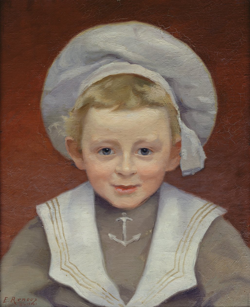 Porträt von Marcel in einem Matrosenanzug, Februar 1901 von Jules Ernest Renoux