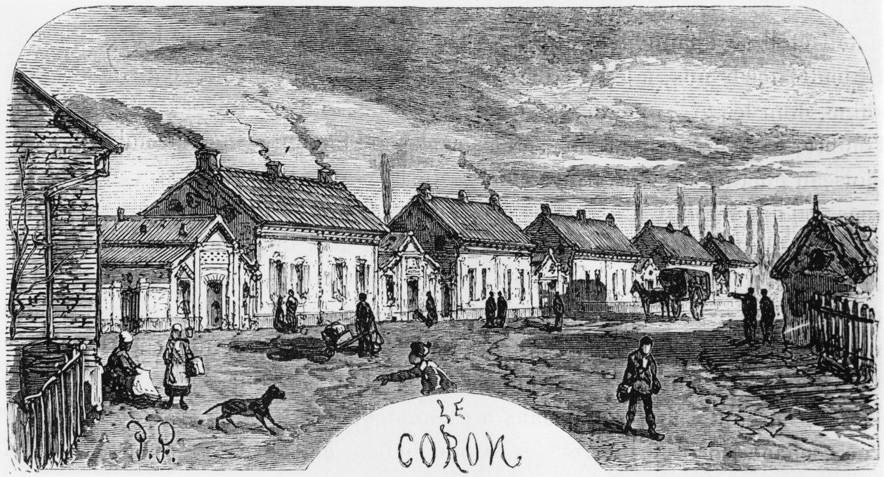 Das Bergbaudorf, Illustration aus 