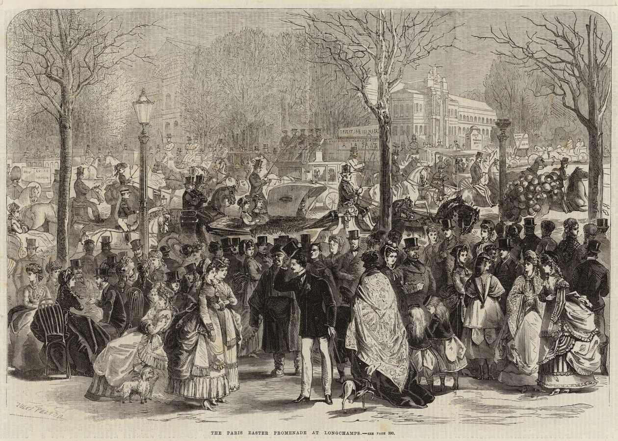 Die Pariser Osterpromenade in Longchamps von Jules Pelcoq