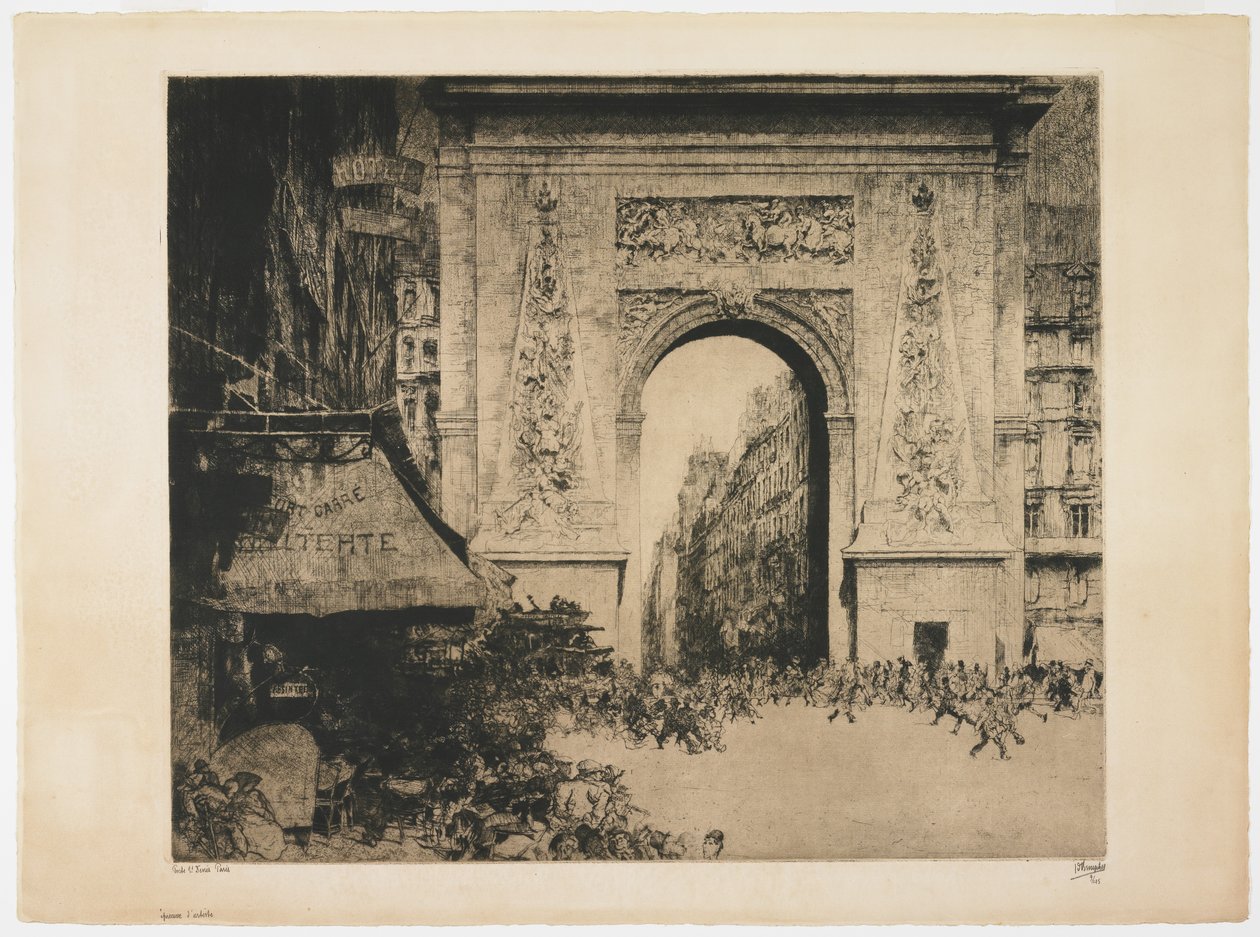 Porte Saint-Denis, Paris, 1928 von Jules de Bruycker
