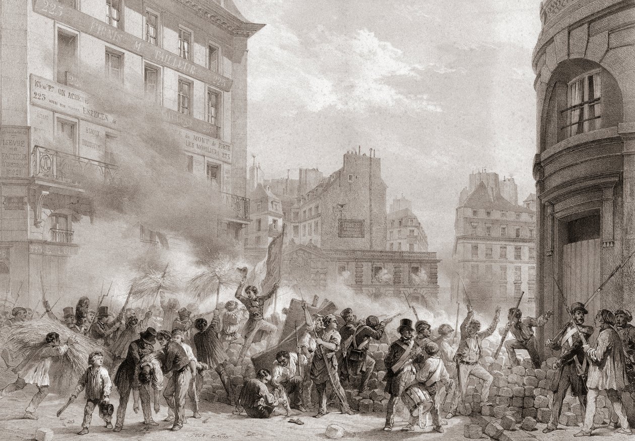 Revolution von 1848, Frankreich von Jules (after) David