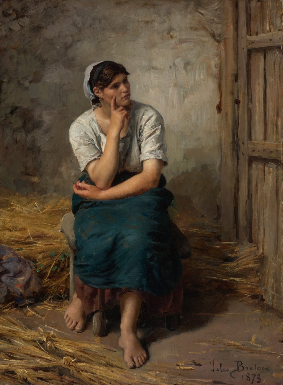 Paysanne au Repos von Jules Breton