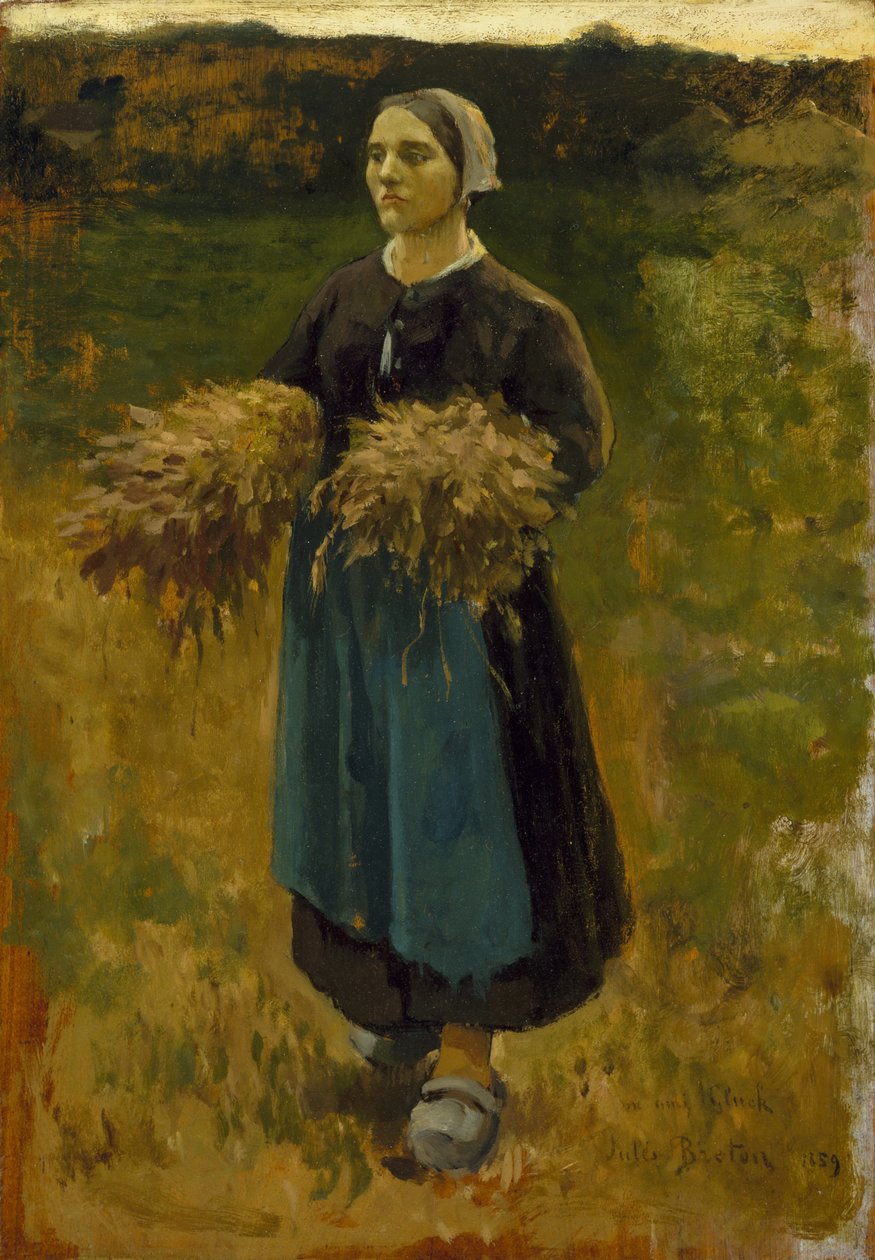 Die Ährenleserin von Jules Breton