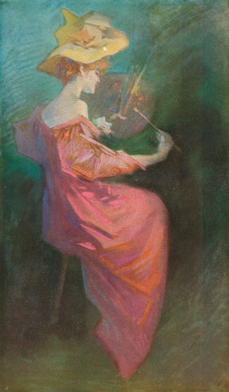 Die Malerei, ca. 1893 von Jules Cheret