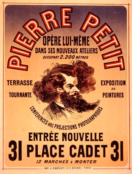 Plakat, das Pierre Petits neue Studios bewirbt von Jules Cheret