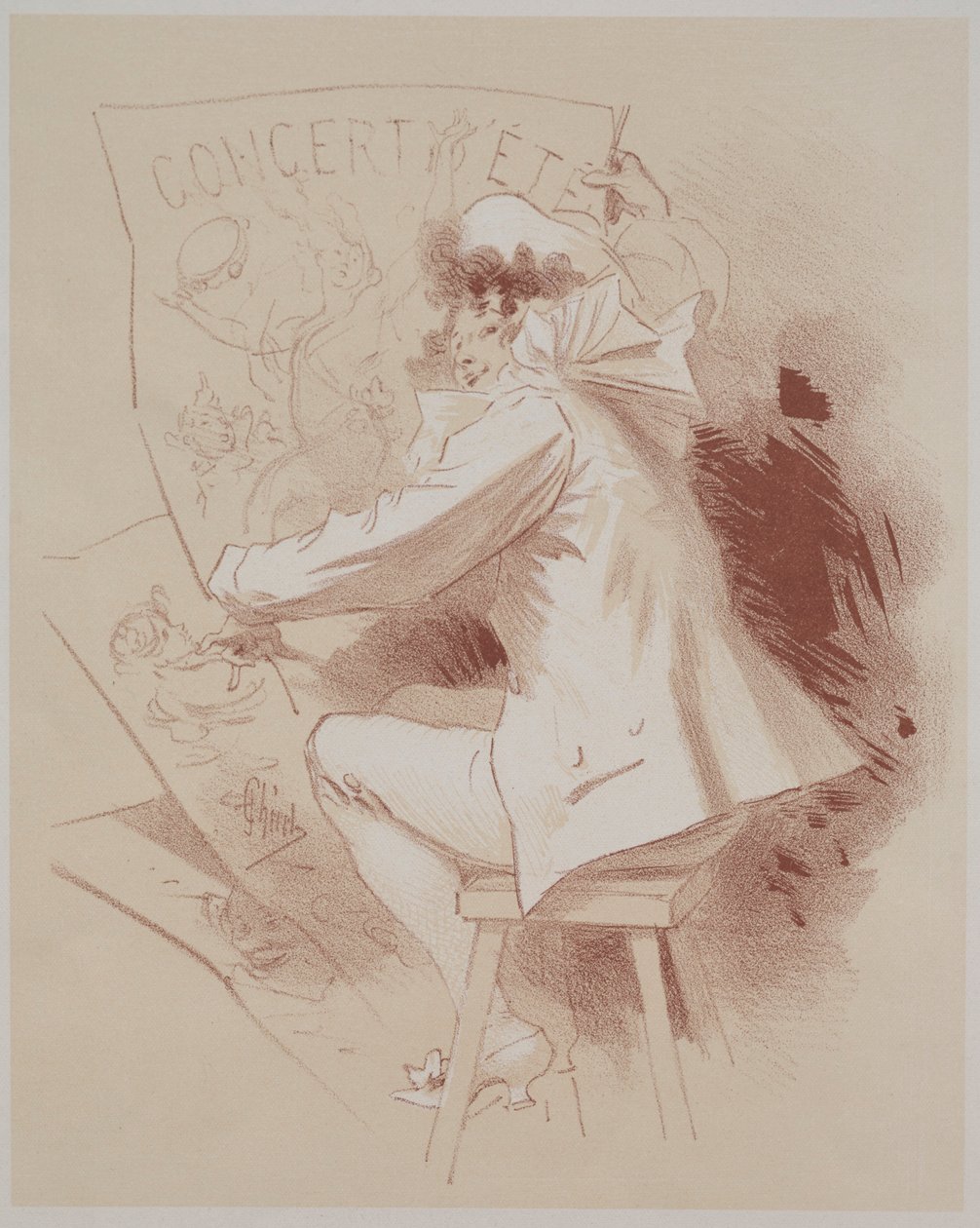 Sommerkonzert, ca. 1895-1900 von Jules Cheret