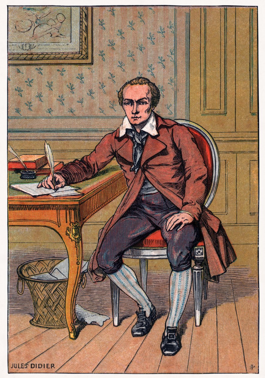 Andre Chenier, ca. 1900 (Gravur) von Jules Didier