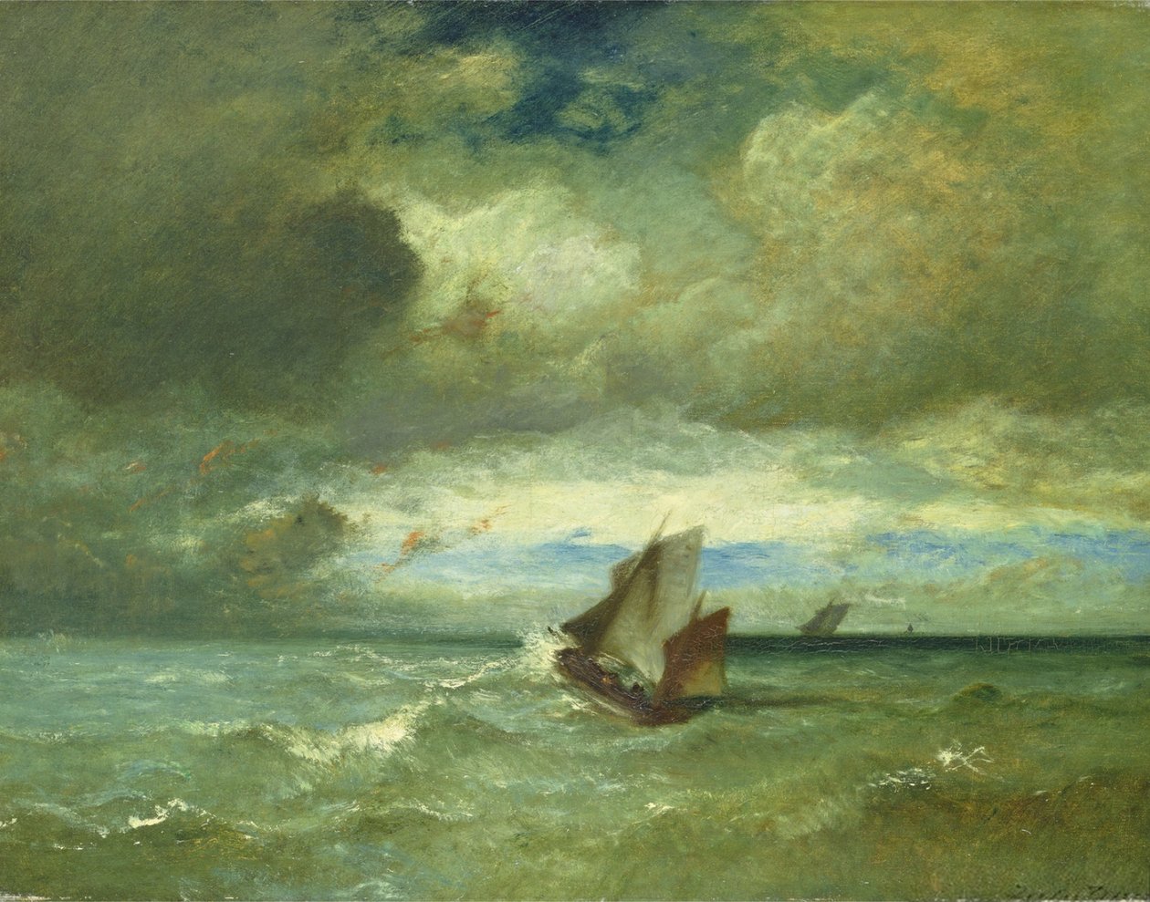 Stürmische See von Jules Dupré
