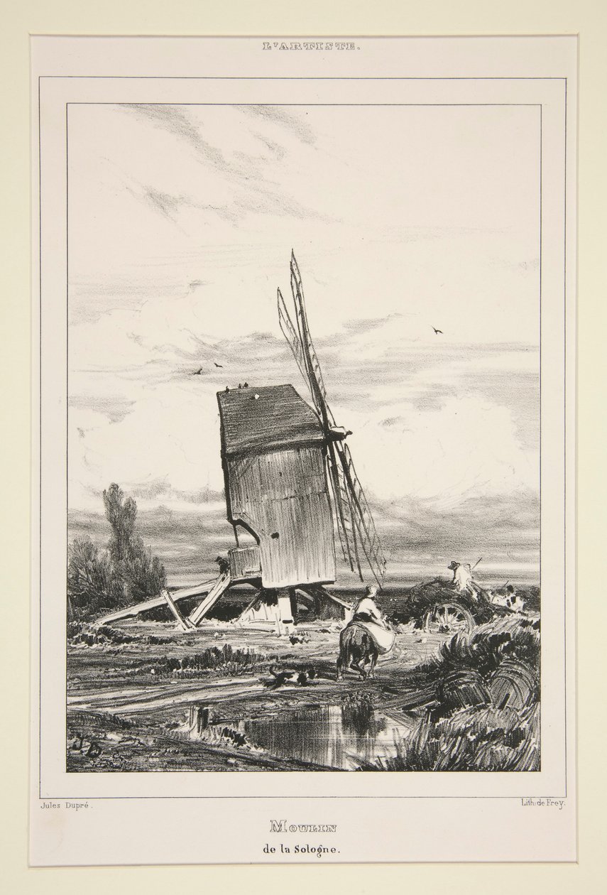 Mühle von Sologne von Jules Dupré
