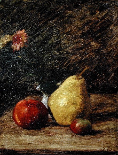Stillleben mit einer Birne von Jules Dupré