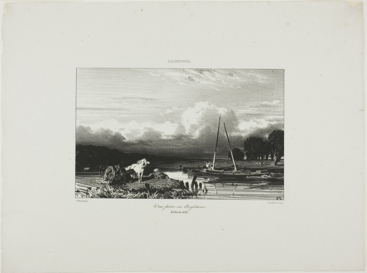 Ansicht in England von Jules Dupré