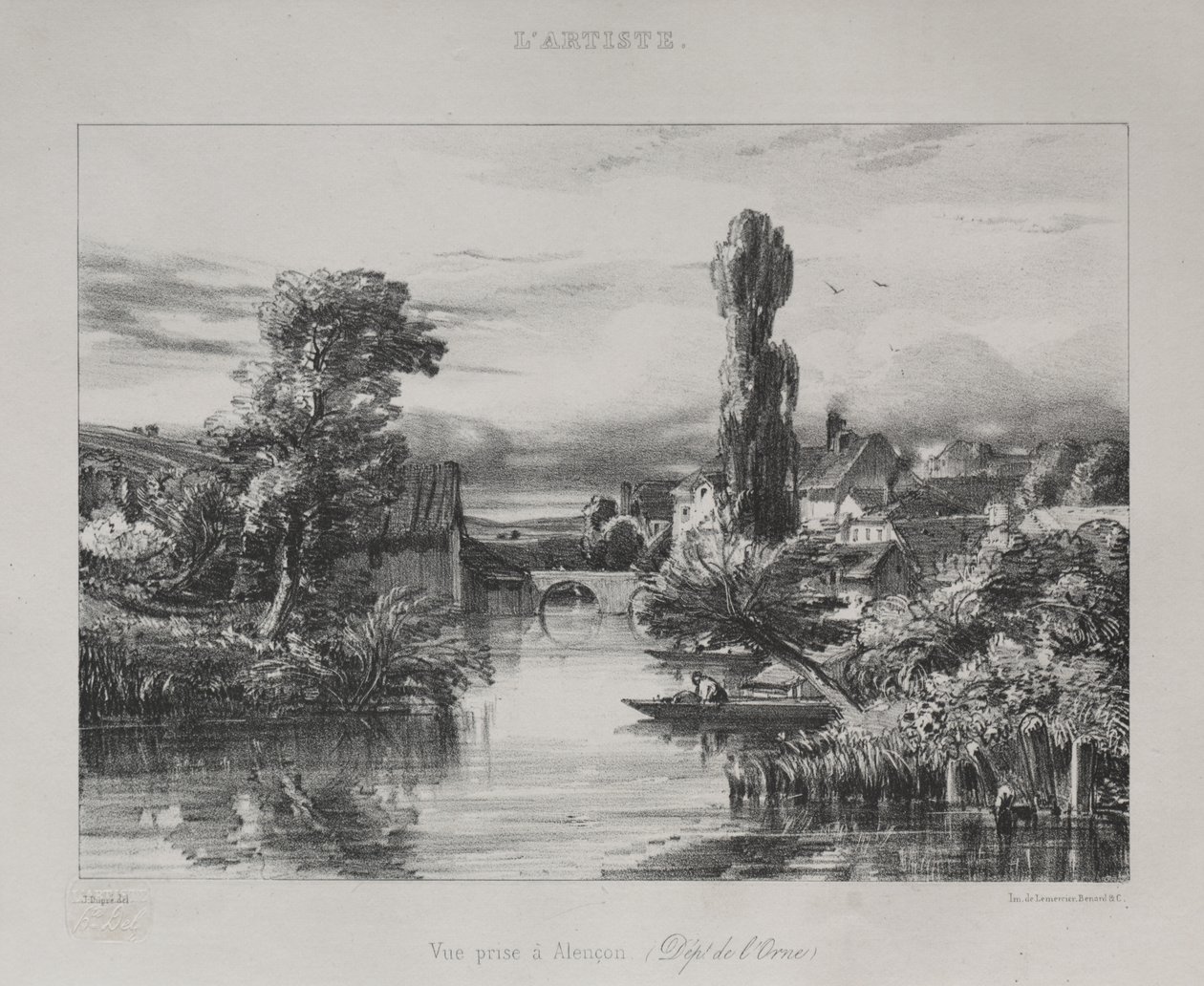 Ansicht bei Alençon, 1839 von Jules Dupré