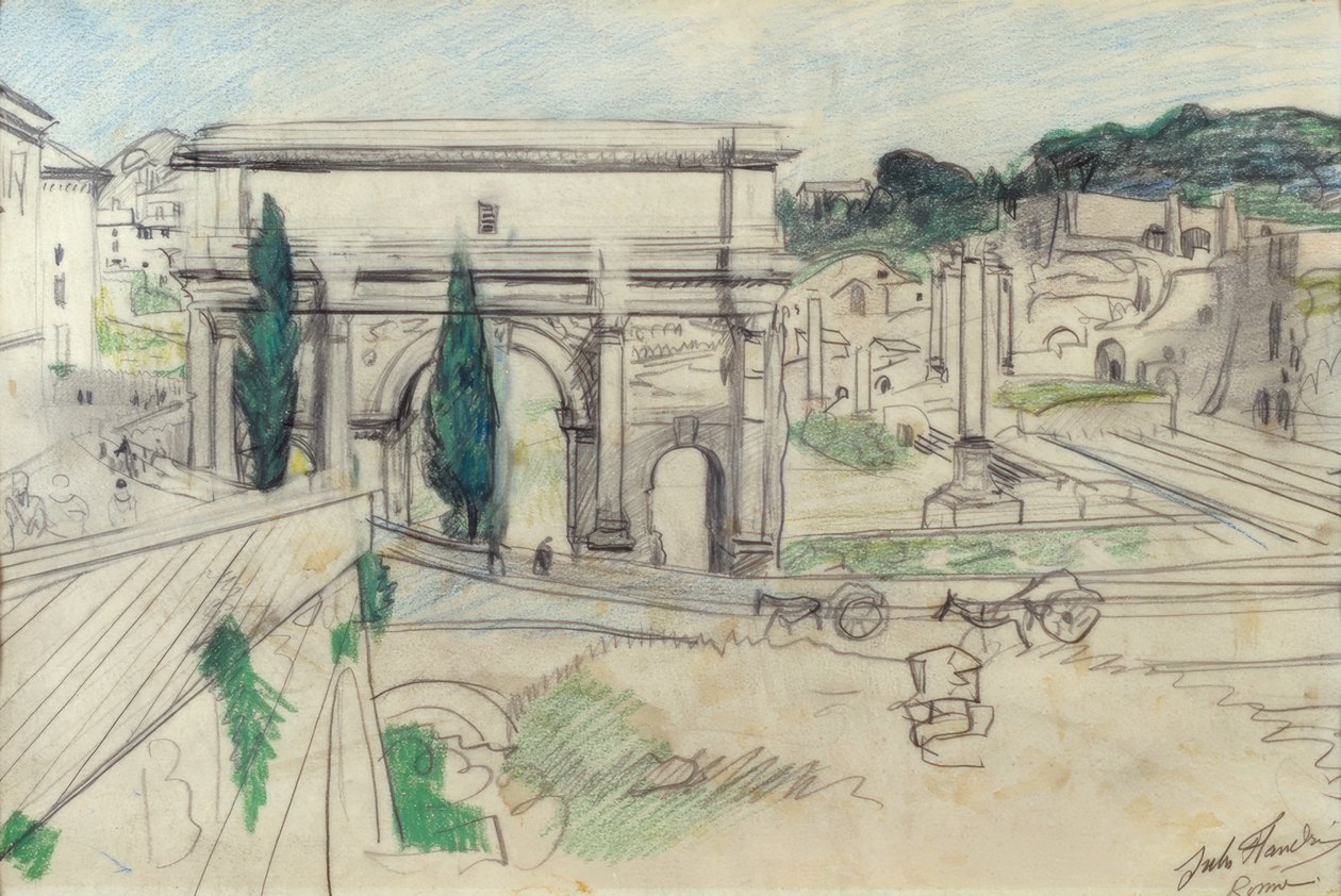 Das Forum Romanum von Jules Flandrin