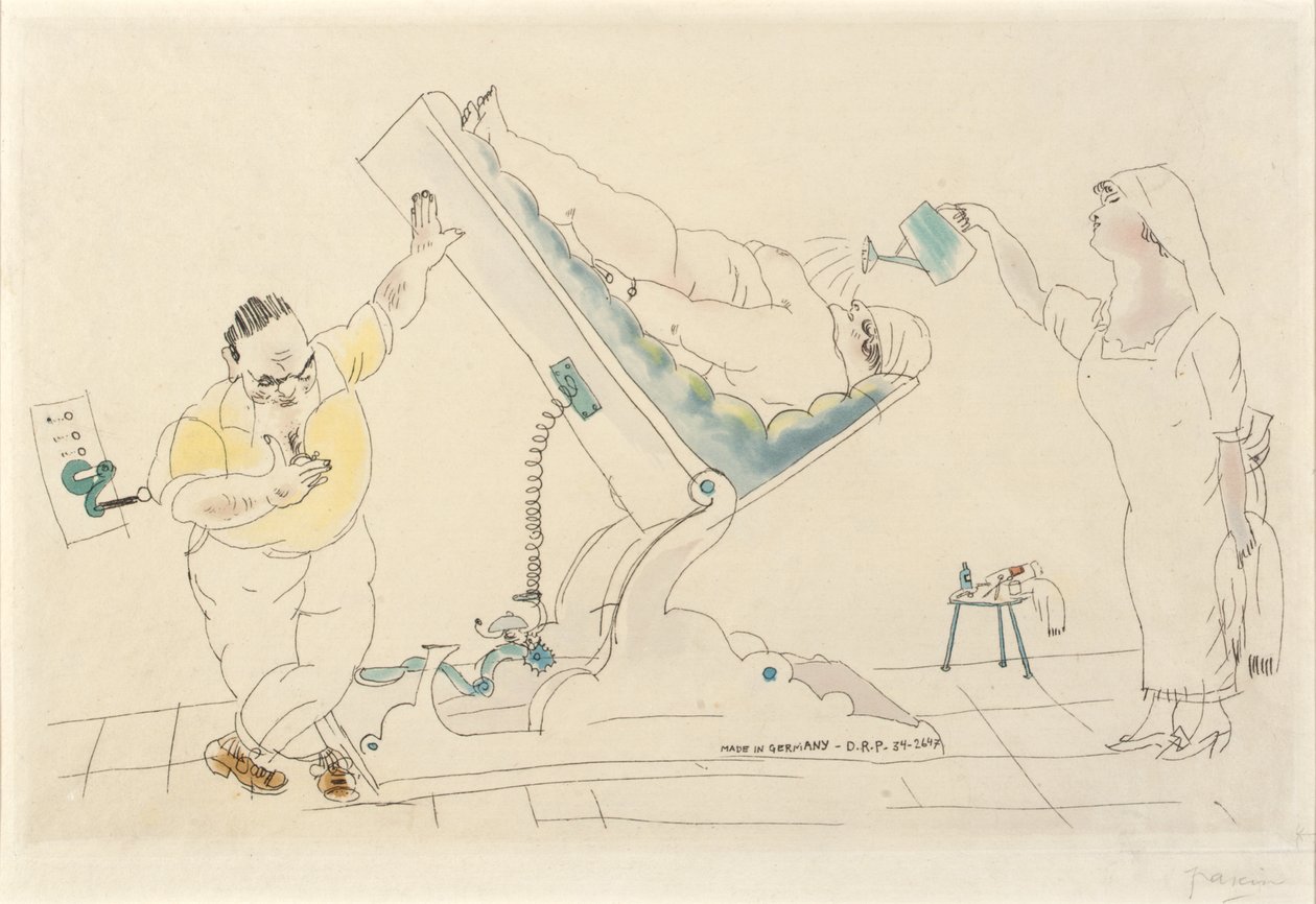 Schönheitssalon--"Verschönerung" von Jules Pascin