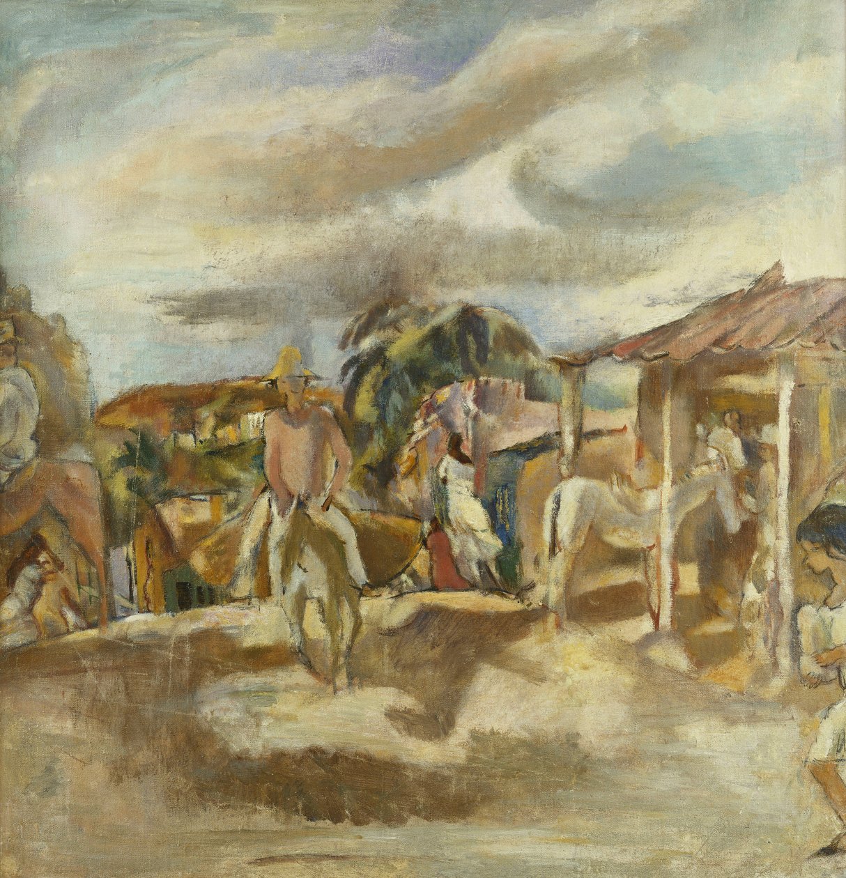 Kubanesisches Dorf; Village Cubain, ca. 1917-1918 von Jules Pascin
