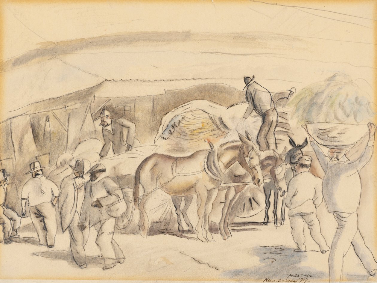 Erntearbeiter, 1917 von Jules Pascin