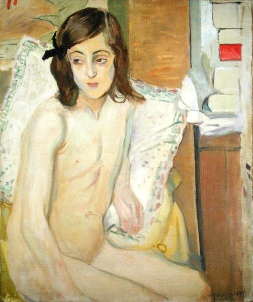 Nacktes junges Mädchen von Jules Pascin