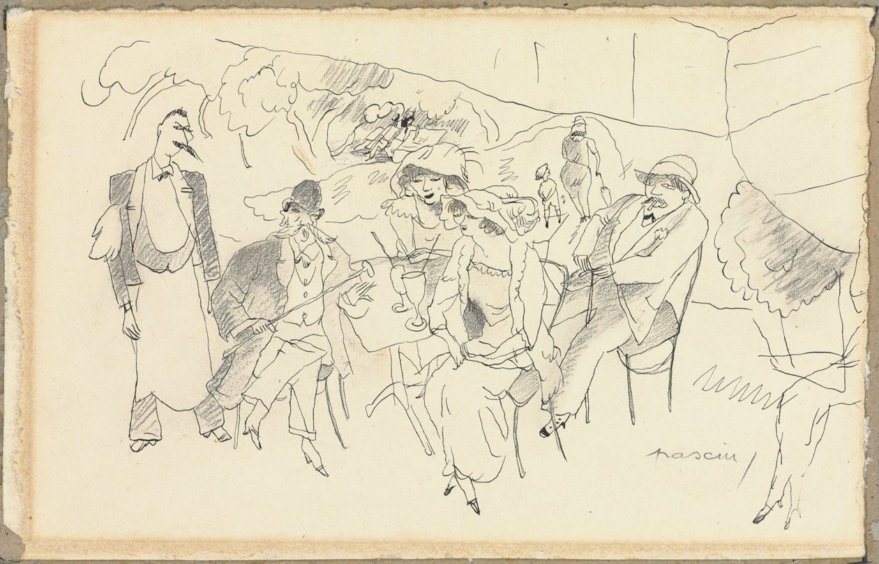 Figurenszene von Jules Pascin