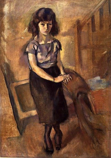 Stehende junge Frau, ca. 1920 von Jules Pascin