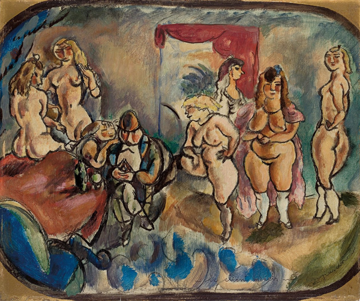 Der unentschlossene Kunde, 1916 von Jules Pascin