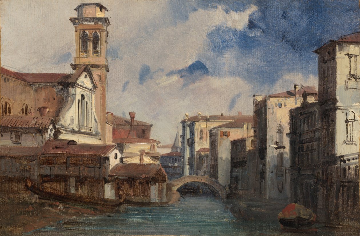 Die Kirche San Trovaso, Venedig von Jules Romain Joyant