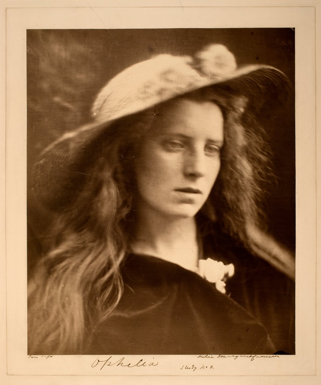 Ophelia Studie Nr. 2 von Julia Margaret Cameron