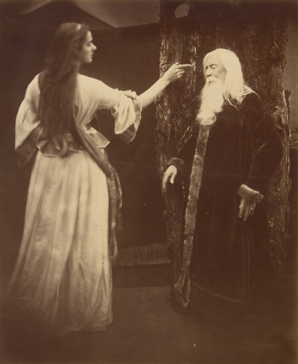 Vivien und Merlin von Julia Margaret Cameron