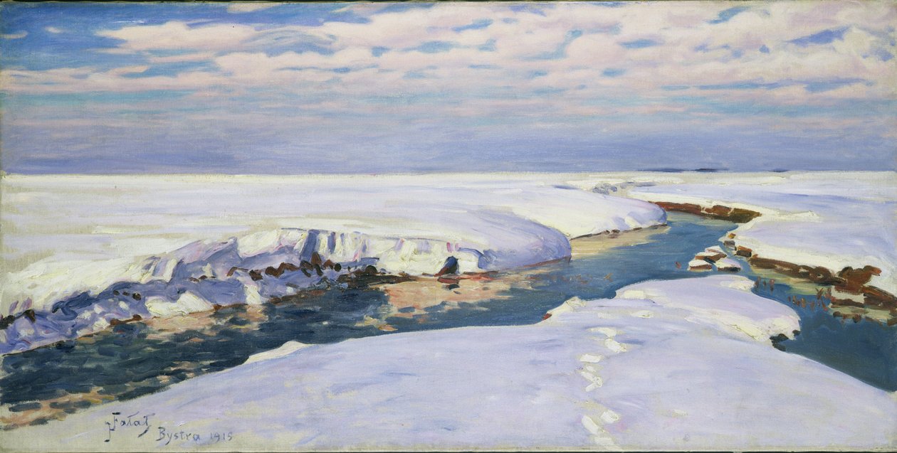 Winterlandschaft, 1915 von Julian Falat