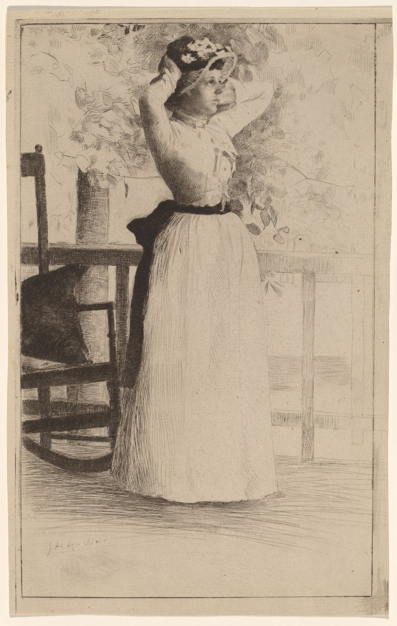 Porträt von Miss Hoe von Julian Alden Weir
