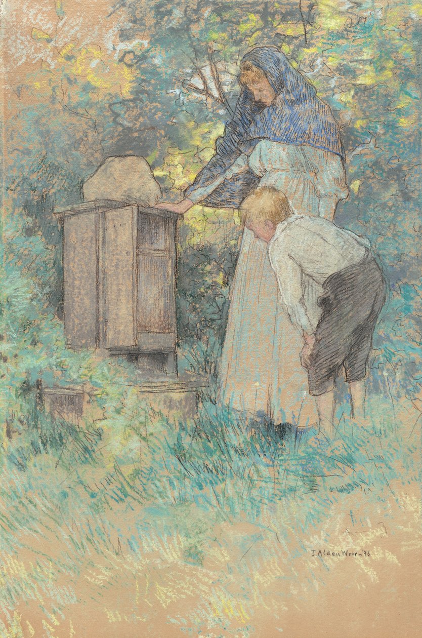 Die Bienen beobachten, 1896 von Julian Alden Weir