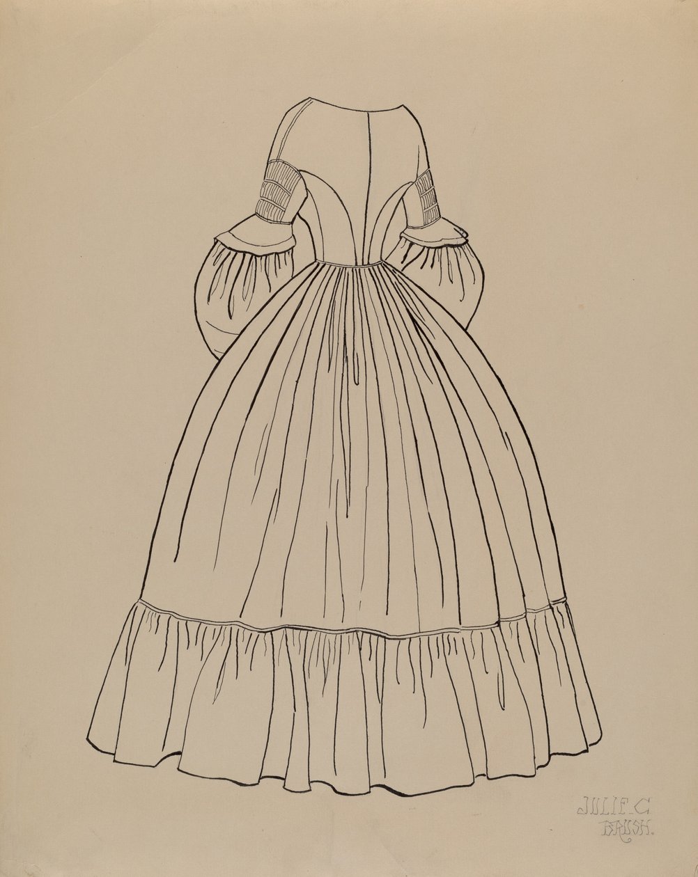 Kleid von Julie C. Brush