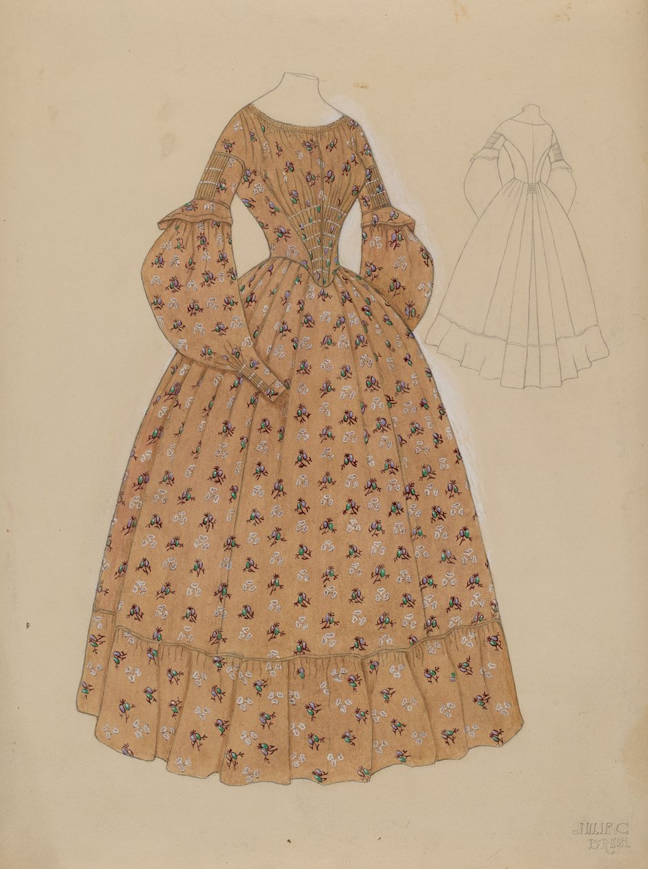 Kleid, ca. 1937 von Julie C Brush