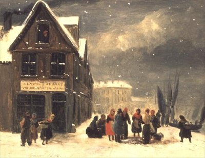 Ein Kai im Winter, Entladen des Fangs von Julie Gobert