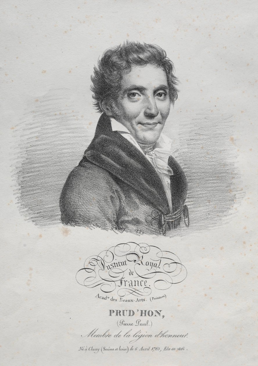 Pierre Paul Prudhon, 1820 von Julien Leopold Boilly