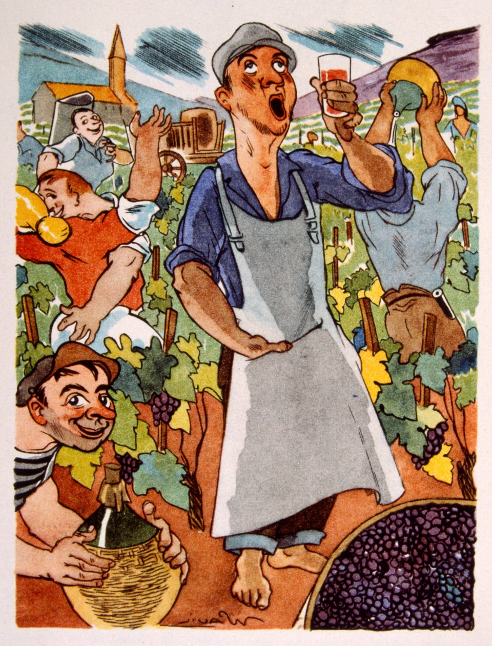Französischer Weinberg 1944 von Julien Pavil