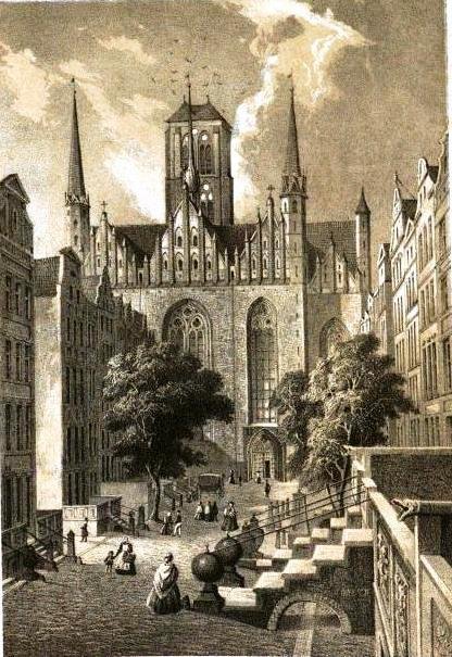 Die Frauengasse in Danzig von Julius Greth