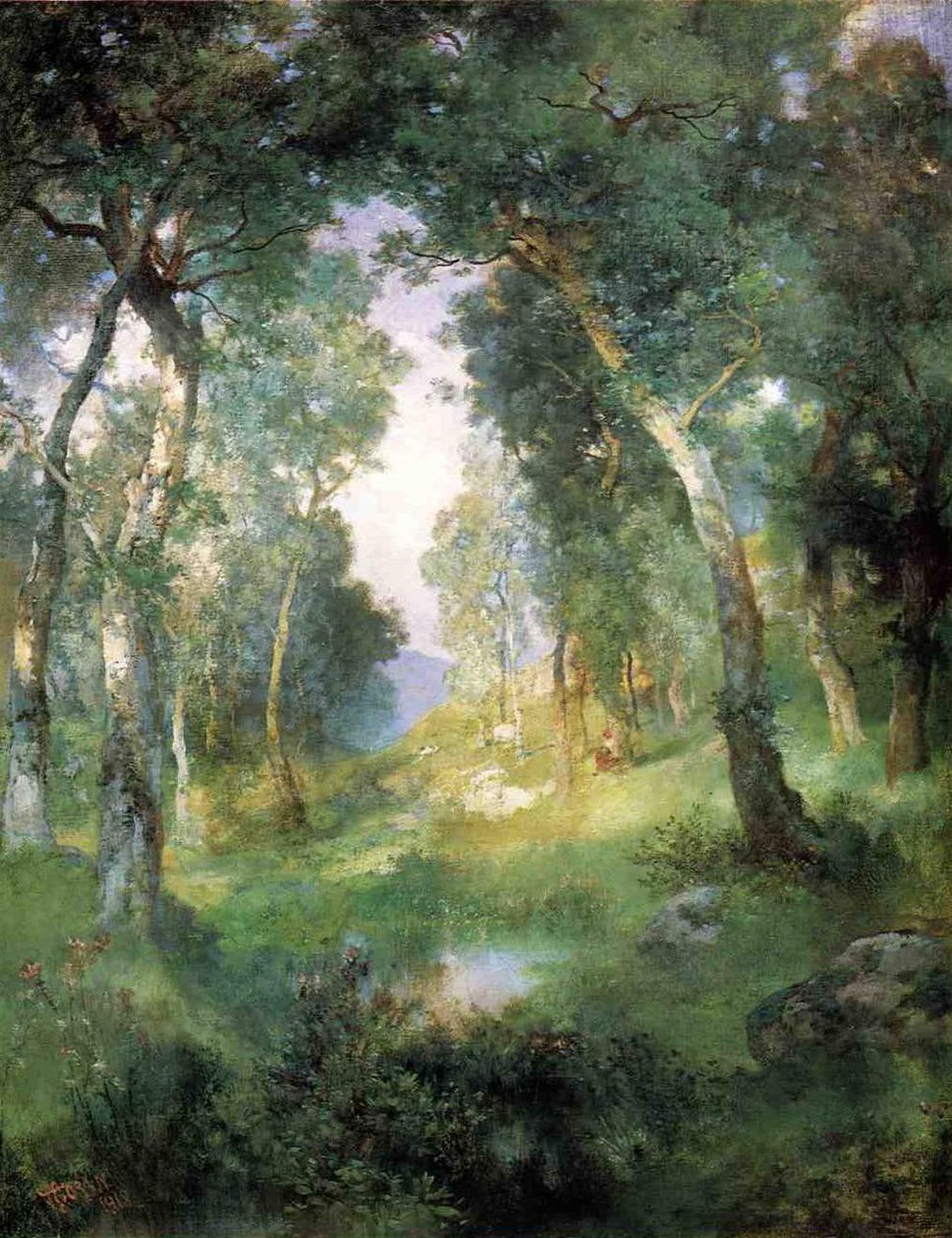 Waldlichtung, Santa Barbara von Julius Leblanc Stewart