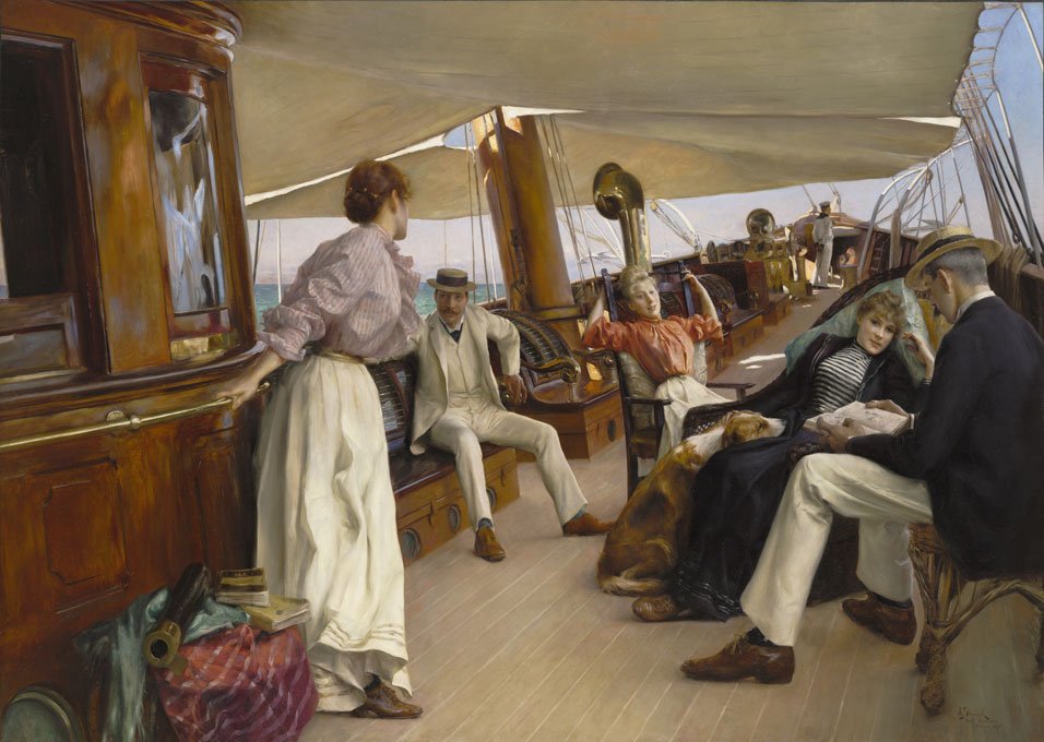Auf der Yacht Namouna, Venedig von Julius Leblanc Stewart