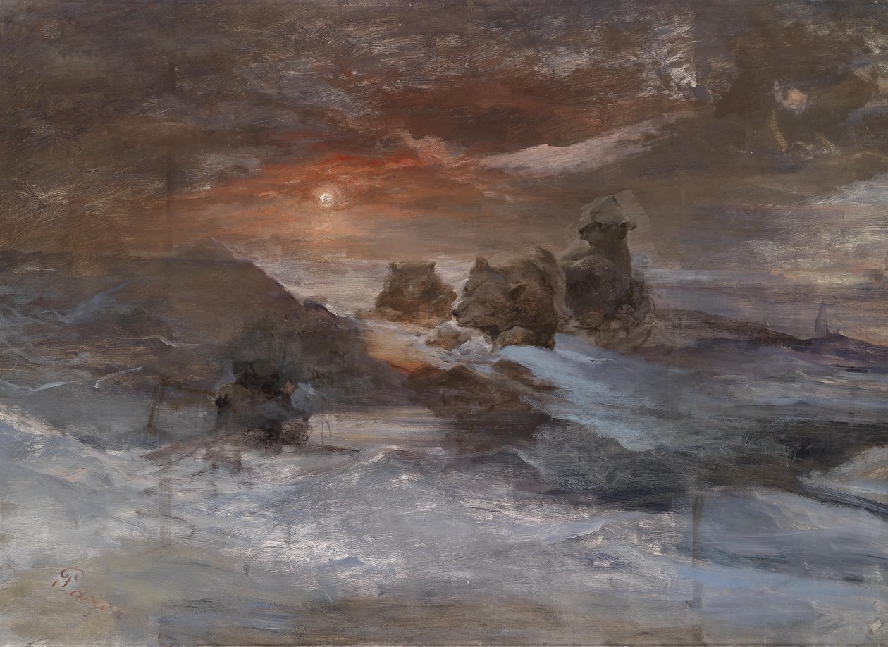 Bärenjagd auf Franz-Josef-Land von Julius Payer