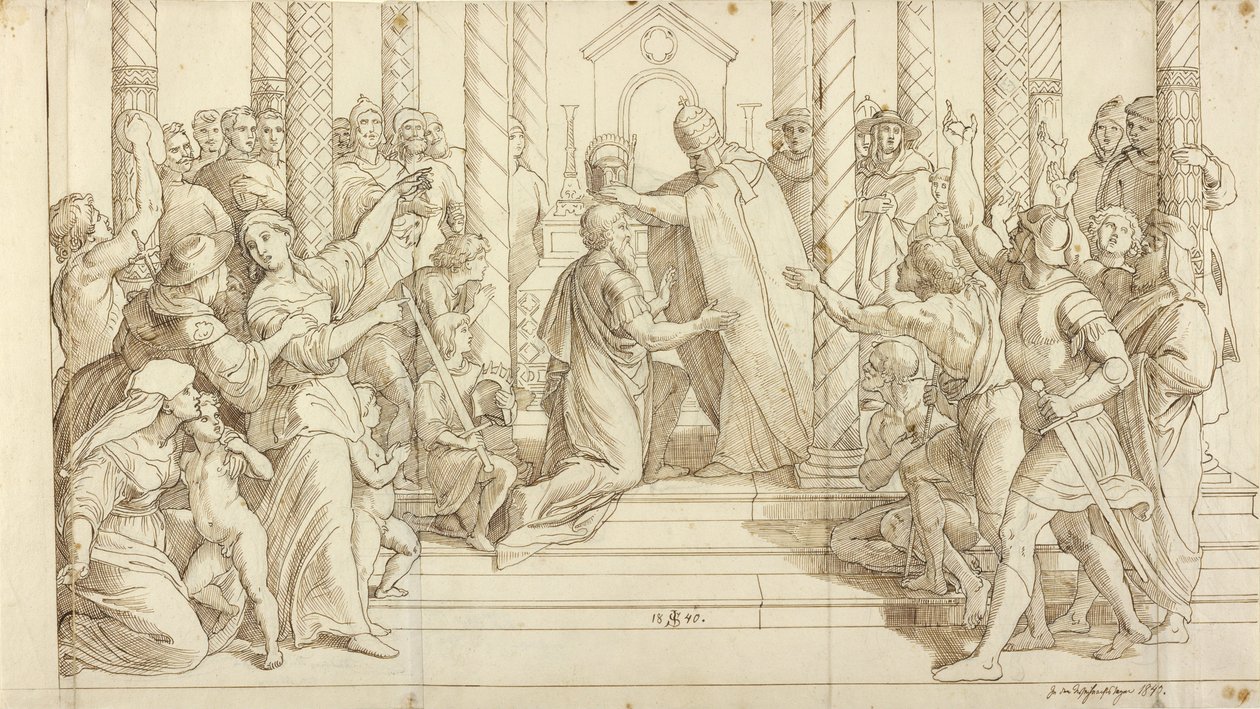 Die Krönung Karls des Großen von Julius Schnorr von Carolsfeld
