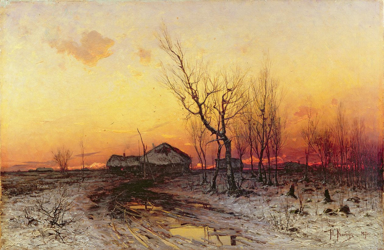 Winterlandschaft von Julius Sergius von Klever
