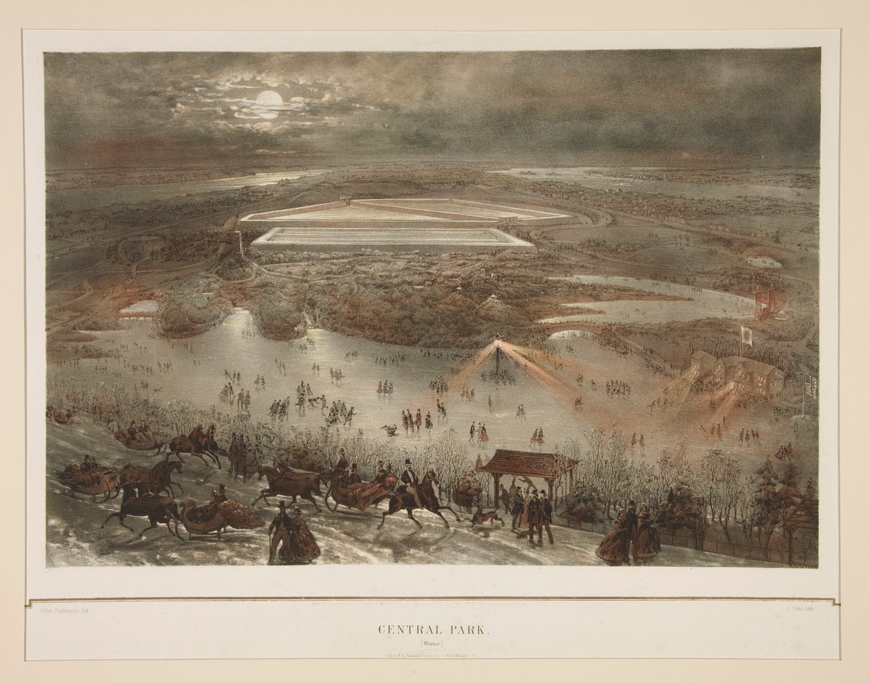 Central Park (Winter) von Julius Bien