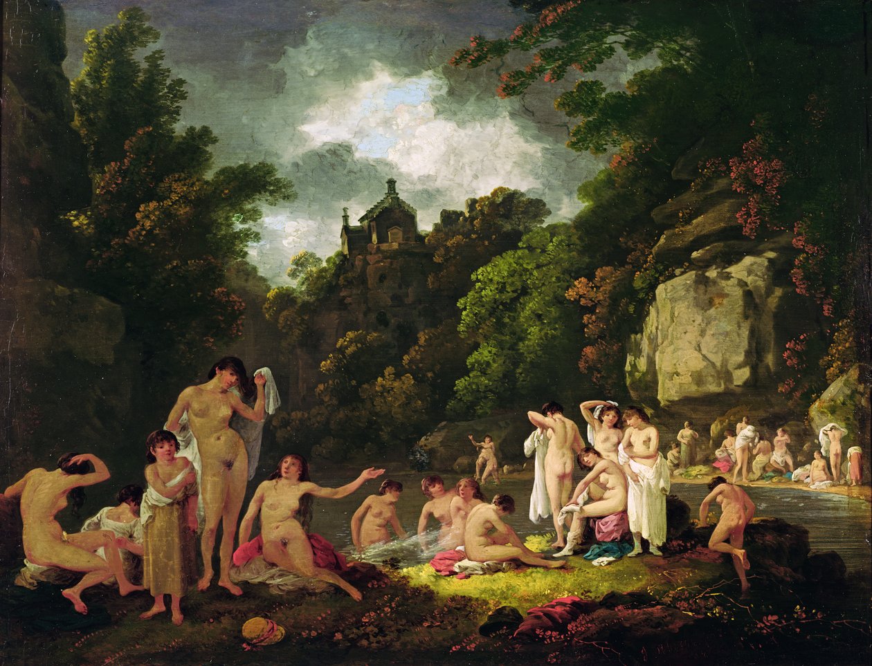 Der Unterschlupf der Meerjungfrauen, 1804 von Julius Caesar Ibbetson