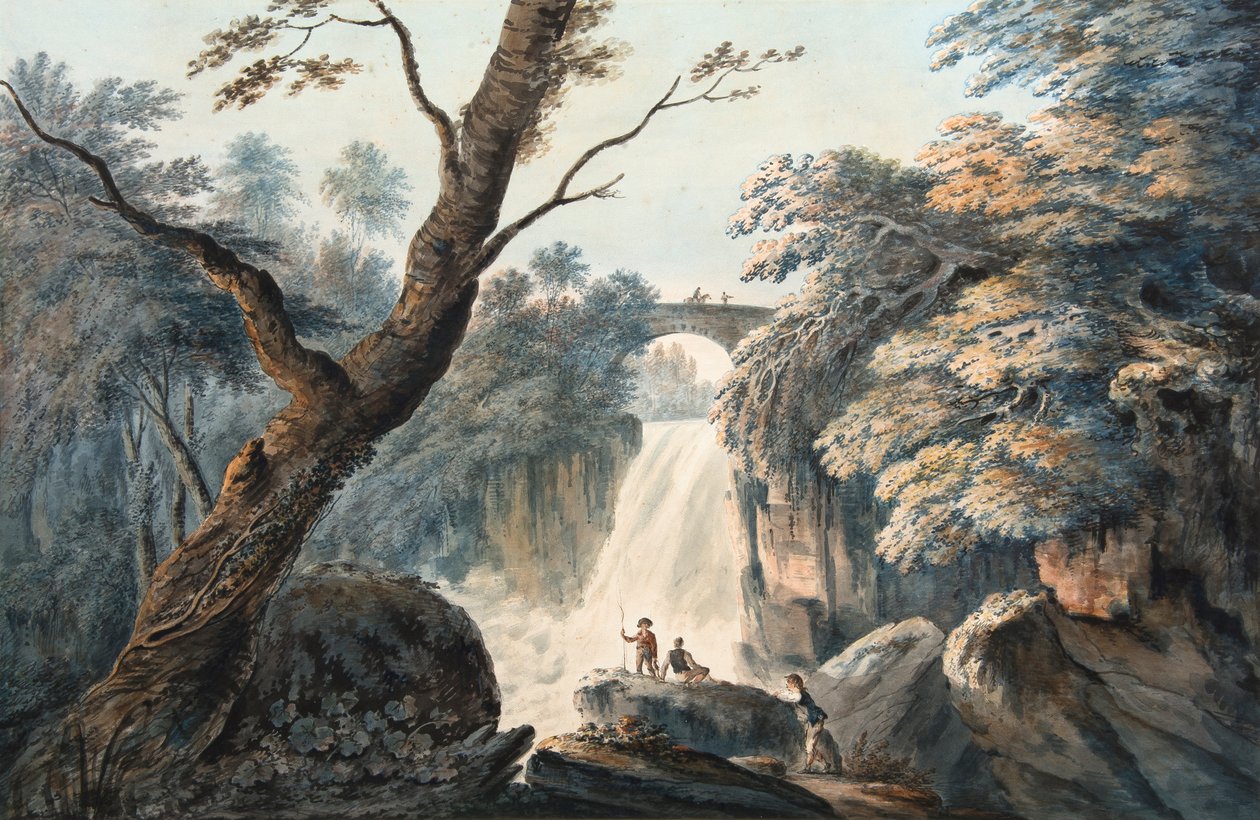 Der Wasserfall von Julius Caesar Ibbetson