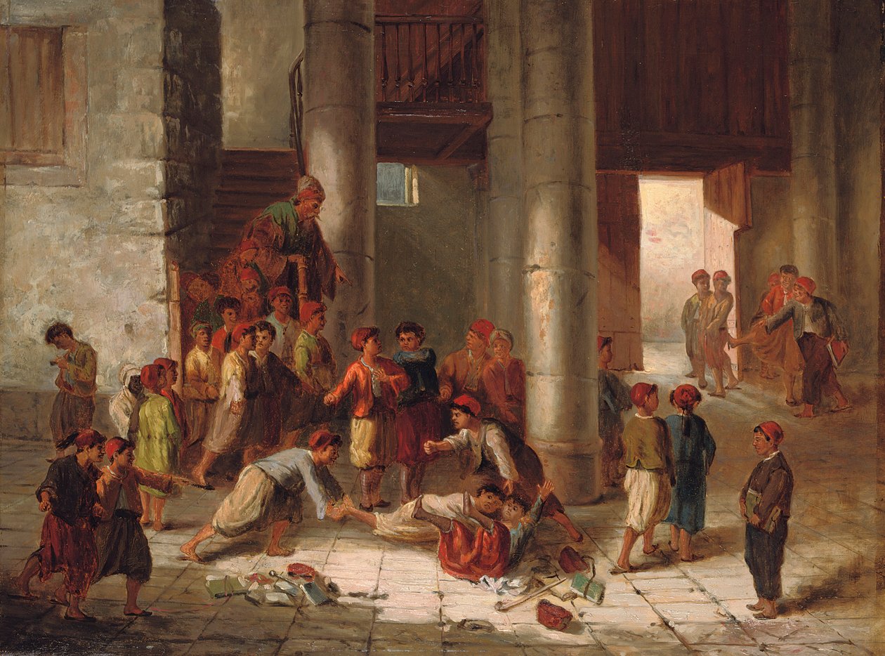Unfug auf dem Schulhof von Julius Joseph Gaspard Starck